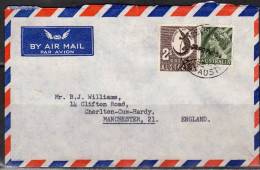 SA188.-. AUSTRALIA  1950`S .-. CIRCULATED COVER TO ENGLAND.-. ALIGATOR STAMP. - Storia Postale