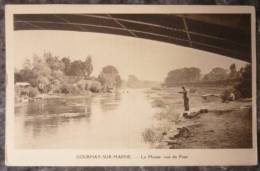 (93).GOURNAY SUR MARNE.PECHEUR.SOUS LE PONT.VERS 1930.TBE. - Gournay Sur Marne