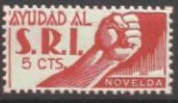 1021-SELLO VIÑETA GUERRA CIVIL ALICANTE NOVELDA AYUDAD S.R.I A SOCORRO ROJO  INTERNACIONAL MNH **SELLO NUEVO** MNH LOCAL - Emissions Républicaines