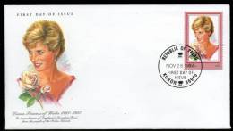Palau 1997 Princess Diana Commemoration Rose Sc 470 FDC # 6337 - Famous Ladies