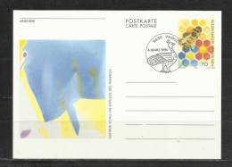 TOP!! LIECHTENSTEIN * SELTENE GANZSACHE * KOHLI - IM EINFLUSS DES HIMMELS * BIENE GESTEMPELT * 4.3.1996 **!! - Enteros Postales