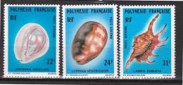 Polynesie - Coquillages - 132/133/134 - Neufs ** - MNH - Unused Stamps
