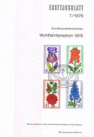 1326. Tarjeta F.D.C. Berlin 1976 (Alemania DDR). Flora. Flowers - Storia Postale