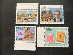 CUBA    1983 CUATRO SERIES      Yvert & Tellier  N º  2449 - 2451  - 2458 - 2473 ** MNH - Ongebruikt