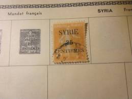 COLLECTION TIMBRE FRANCE SYRIE  DEBUT 1900 OBLITERE AVEC CHARNIERE - Altri & Non Classificati