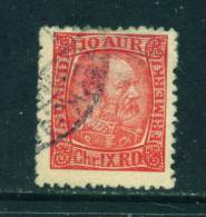 ICELAND - 1902 King Christian IX 10a Used As Scan - Used Stamps