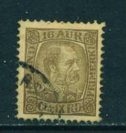 ICELAND - 1902 King Christian IX 16a Used As Scan - Gebraucht