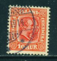ICELAND - 1907 Kings Christian IX And Frederick VIII  10a Used As Scan - Oblitérés