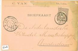 HANDGESCHREVEN BRIEFKAART Uit 1898 Van BREDA Naar AMSTERDAM NVPH Nr. 33  (7308) - Briefe U. Dokumente