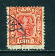 ICELAND - 1907 Kings Christian IX And Frederick VIII  10a Used As Scan - Used Stamps