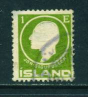 ICELAND - 1911 Jon Sigurdsson  1e Used As Scan - Usati