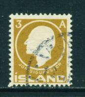 ICELAND - 1911 Jon Sigurdsson 3a Used As Scan - Usati