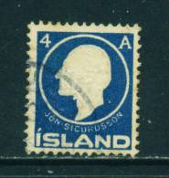 ICELAND - 1911 Jon Sigurdsson 4a Used As Scan - Gebraucht