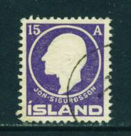 ICELAND - 1911 Jon Sigurdsson 15a Used As Scan - Usados