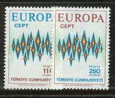 TURKEY  EUROPA CEPT 1972  MNH - 1972