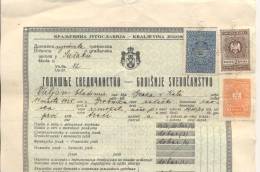 Diplome-REPORT-FIUME -CROATIA-1939 - Diploma & School Reports