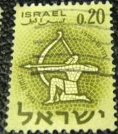 Israel 1961 Signs Of The Zodiac Sagitarrius 20a - Used - Gebruikt (zonder Tabs)