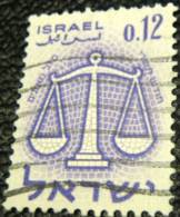 Israel 1961 Signs Of The Zodiac Libra 12a - Used - Oblitérés (sans Tabs)