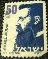 Israel 1986 Herzel 50a - Used - Gebruikt (met Tabs)