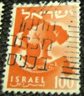 Israel 1955 Emblem Of The Twelve Tribes Asher Tree 100pr - Used - Gebruikt (zonder Tabs)