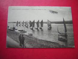 CPA 80 SAINT VALERY SUR SOMME  ARRIVEE DES BATEAUX DE PECHE  ANIMEE AVION / AEROPLANE VOYAGEE - Saint Valery Sur Somme