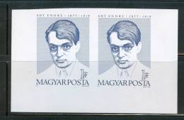 HUNGARY-1977.Imperforated Stamp In Pair  - Lyric Poet Endre Ady/Margin Copy  MNH!  Mi 3242B. - Neufs