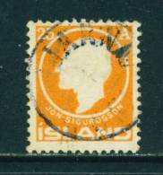 ICELAND - 1911 Jon Sigurdsson 25a Used As Scan - Used Stamps