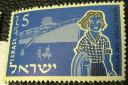 Israel 1955 Immigrants And Ship 5pr - Mint - Unused Stamps (without Tabs)