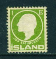 ICELAND - 1911 Jon Sigurdsson 1e Mounted Mint - Neufs