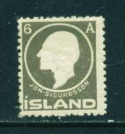 ICELAND - 1911 Jon Sigurdsson 6a Mounted Mint - Ongebruikt
