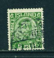 ICELAND - 1920 Christian X 5a Used As Scan - Usados