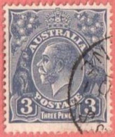 AUS SC #72  1929 King George V, CV $5.00 - Used Stamps