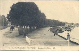 PICARDIE - 80 - SOMME - SAINT VALERY SUR SOMME- Avenue De La Gare - Petite Animtion - Saint Valery Sur Somme