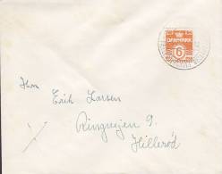 Denmark Sonderstempel KØBENHAVN NV. Fællesdyreskuet Bellahøj 1941 Cover Brief To HILLERØD Waves - Storia Postale