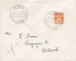 Denmark Sonderstempel NIBE - Limfjordens Idyl 1941 Cover Brief Waves - Covers & Documents