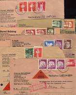 50 Originale Post-Beleg Berlin O 100€ Verschiedene Archiv Frankaturen Erhaltung Super Briefstücke Interessant Of Germany - Sammlungen