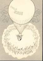 1959 Suisse Poste Par Ballon Mongolfiera Balloon Cirque Circus Circo Knie - Circo