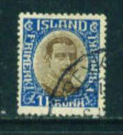 ICELAND - 1920 Christian X 1kr Used As Scan - Oblitérés