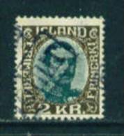 ICELAND - 1920 Christian X 2kr Used As Scan (Fiscal Cancel) - Gebruikt