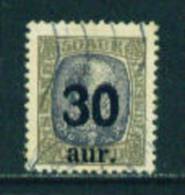 ICELAND - 1921 Surcharges 30a On 50a Used As Scan - Gebruikt