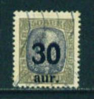 ICELAND - 1921 Surcharges 30a On 50a Used As Scan - Usados