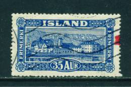 ICELAND - 1925 Views 35a Used As Scan - Gebruikt