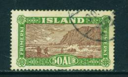 ICELAND - 1925 Views 50a Used As Scan - Usados