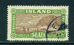 ICELAND - 1925 Views 50a Used As Scan - Usati