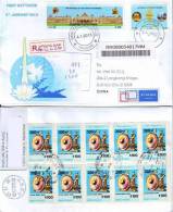 Myanmar 2013 Independent Day FDC Registered To China 1v (Postally Used FDC) - Myanmar (Burma 1948-...)