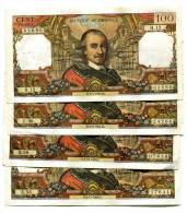 D France 100 Francs "" CORNEILLE "" 1964  - 4 Dates Différentes ! - 100 F 1964-1979 ''Corneille''