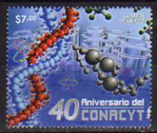 MEXICO.Consejo Nacional De Ciencia Y Technologia (CONACYT) . Schema De Molecules Et D'atome. Timbre Neuf ** - Atome