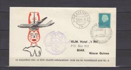 Premier Vol - First Flight - Erstflug  / Amsterdam -  BIAK / KLM -  DC 8 - Airmail