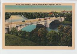 The Maryland Bridge Over The Assiniboine River  Winnipeg  Manitoba  Canada Old PC - Winnipeg