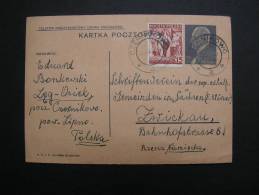 == Polen,  Karte Czernowo Mach Zwickau , Bibelbestellung ! 1939 - Lettres & Documents